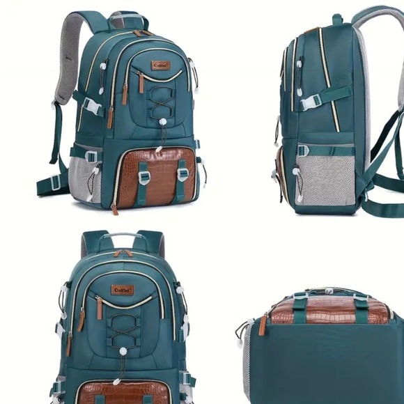 NWT Casual Light Green and Black Men's Backpack 40L - Picture 5 of 8